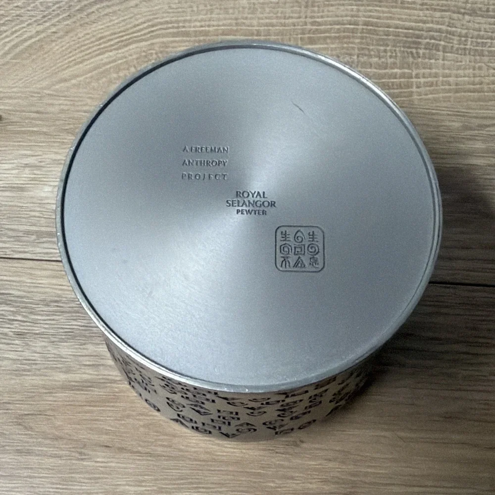 Royal Selangor Five Elements Pewter Tea Coffee Caddy Freeman Lau Double Lid